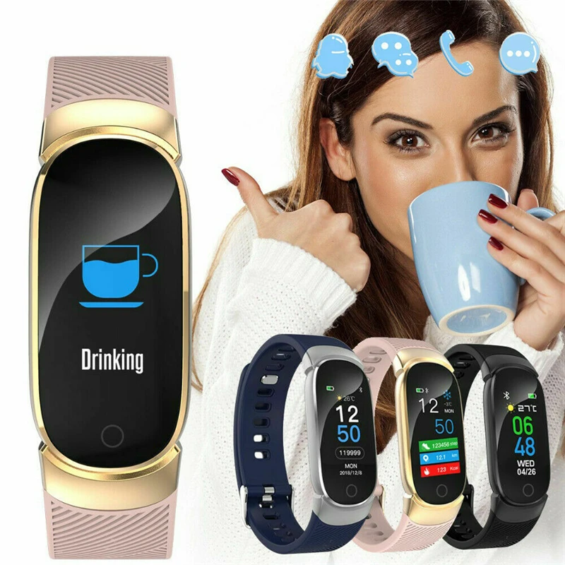 

Women Waterproof Bluetooth Smart Watch Phone Mate For iphone IOS Android Gift Women LED Digital Wristwatches Sports Watches Hot