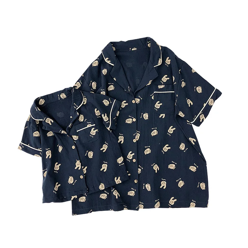 Boys Pyjamas Summer Luxury Brand High Quality Family Matching Pajamas Christmas Clothes Sleepwear Mommy and Me Family Look Suit