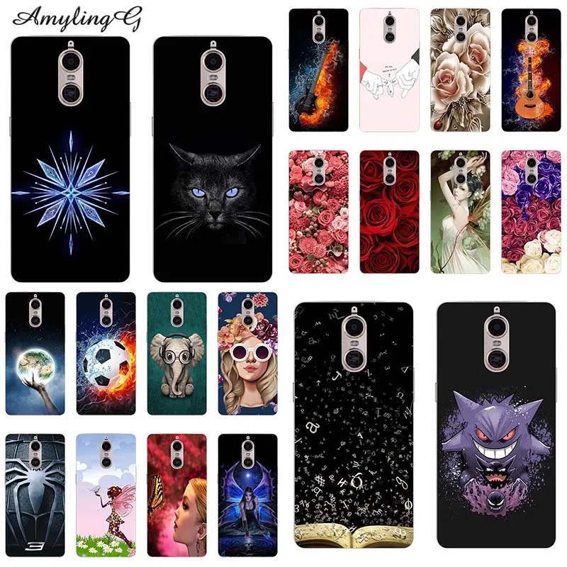 

Fashion Phone Case For Doogee Shoot 1 Shoot1 5.5" Case Print Rose Wolf Patterned Cover Soft Silicon Phone Back Shell Fundas Para