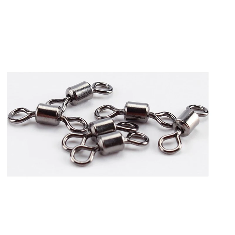10-50pcs/Lot 1#2#4#10#12# Fishing Connector Pin Bearing Rolling Swivel Connector Stainless Steel with Snap Fishhook Lure Tackle 10-50pcs/Lot 1#2#4#10#12# Fishing Connector Pin Bearing Rolling Swivel Connector Stainless Steel with Snap Fishhook Lure Tackle