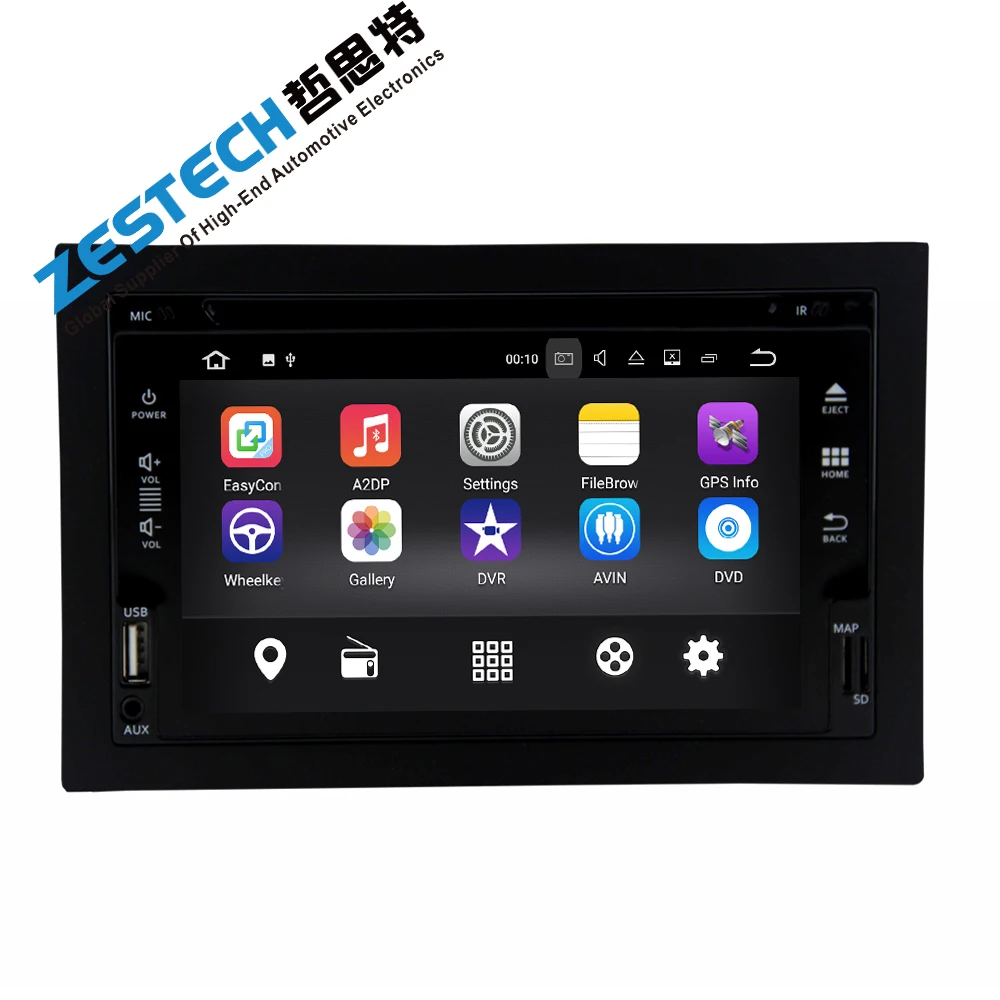 Excellent Android 7.1 universal car dvd player for Hyundai and Nissan unit with front USB port/radio/wifi/3g/obd2/bluetooth 2