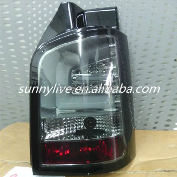 

For Volkswagen T5 Caravelle Multivan LED Tail Lights Lamps Smoke Black Color 2010-2014 Year SN