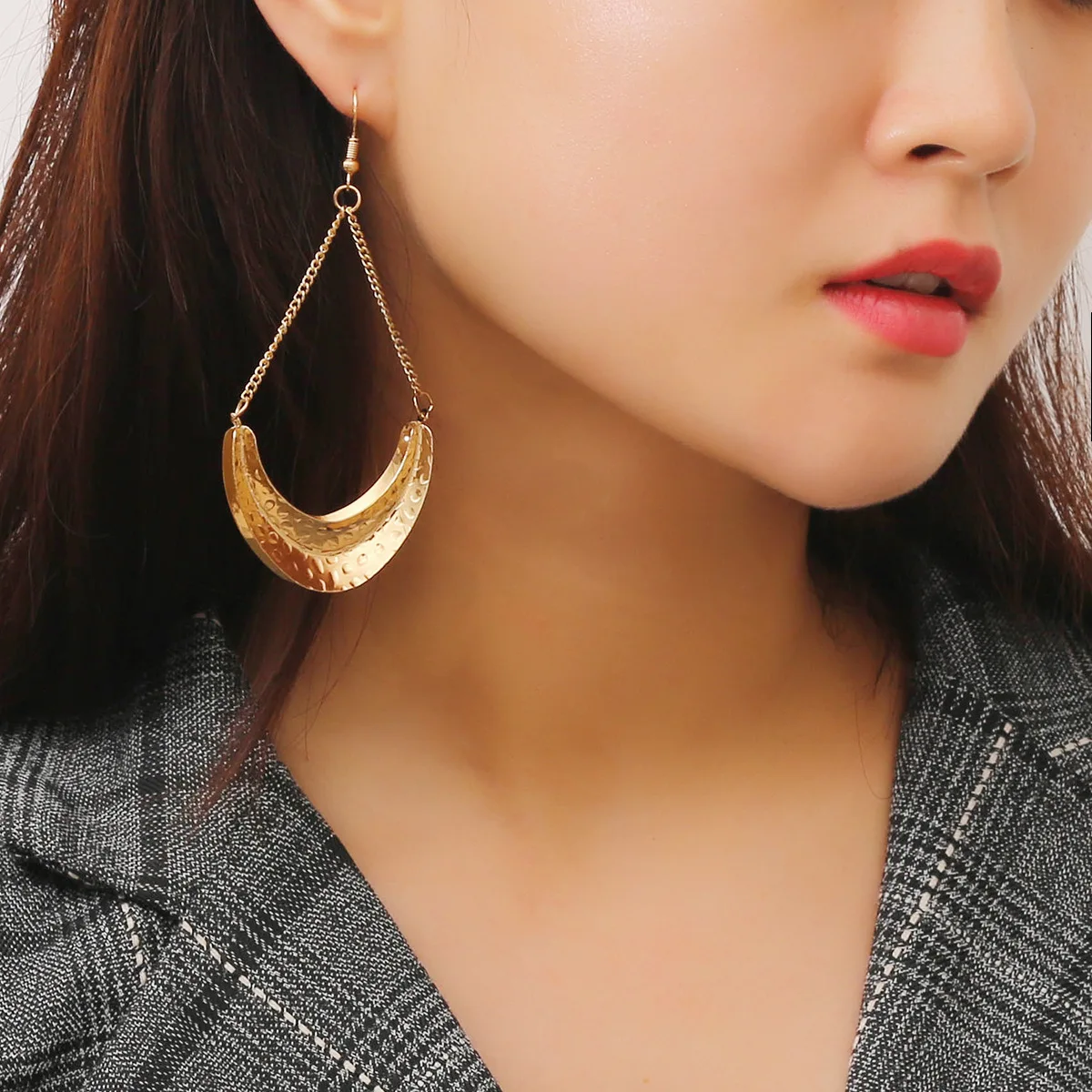 Minimalist Metal Earrings Fashion Tide Female Street Shooting | Украшения и аксессуары