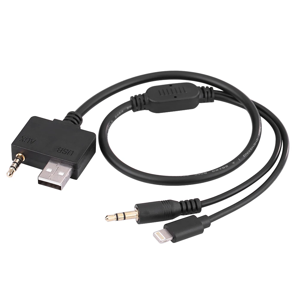 

SOONHUA AUX Car Music Interface 8-Pin Lightning AUX USB Cables High Sound Quality For IPod IPhone