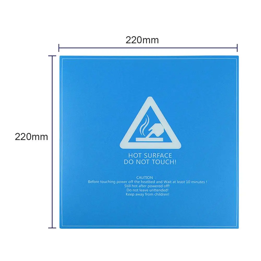 Высококачественный 3D-принтер Тепловая кровать наклейка для платформы лист сборка поверхности покрытие пленка для 3d принтера набор аксессуаров - Цвет: Blue 2204X220