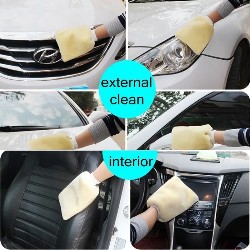 Новейшая горячая плюшевая микрофибра, рукавица для мытья автомобиля, перчатка для мытья, чистящие кисти инструменты, чистящая прокладка, перчатка