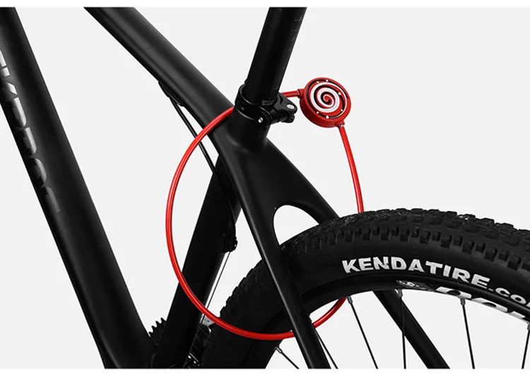 PAW Bicycle Lock Steel wire Cable Lock Mountain Bike locks Glass Door Cabinet Anti-theft Security Riding Equipment Accessories (7)