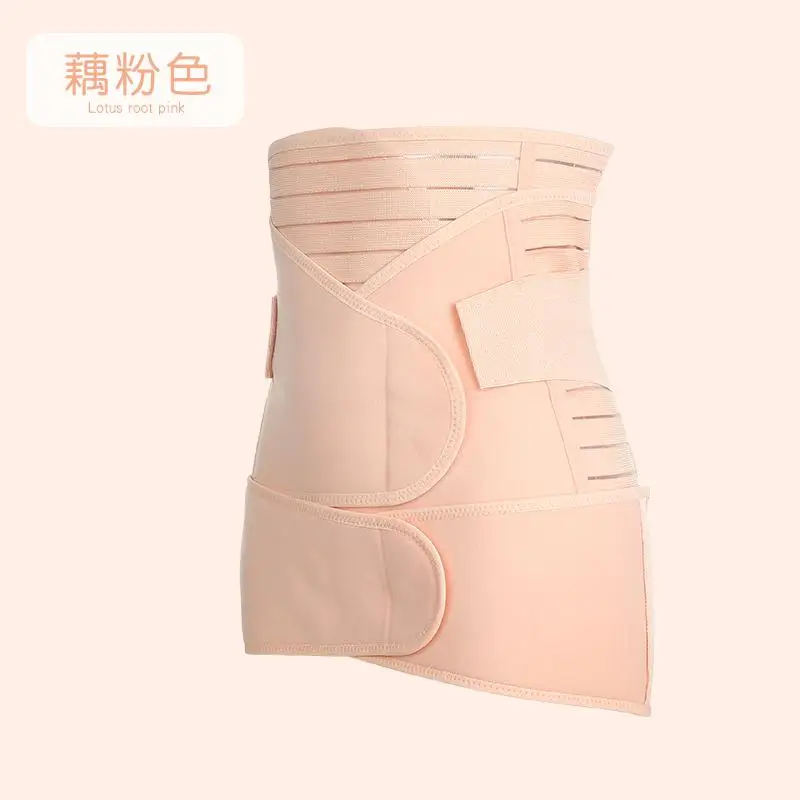 3 ленты послеродовой пояс бандажные повязки для беременных моделирующий ремень для похудения облегающий женский плоский пояс для живота - Цвет: color
