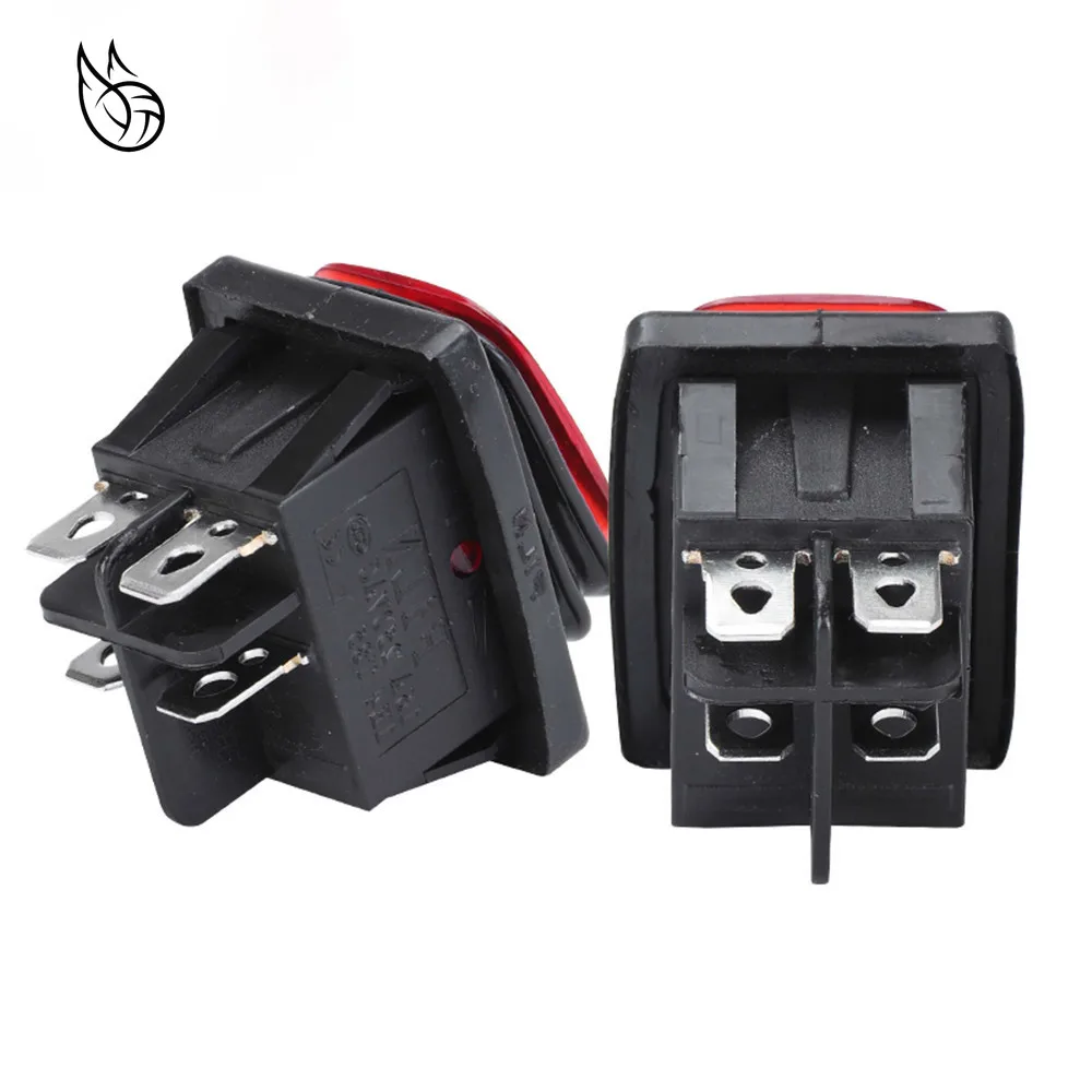 Водонепроницаемый 4Pin кулисный переключатель 2 фиксация положения 12 V 24 48 110 220 380