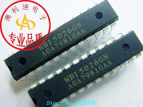 Free Shipping MBI5026GN MBI5026 DIP 24 LED Driver IC|led driver ic ...