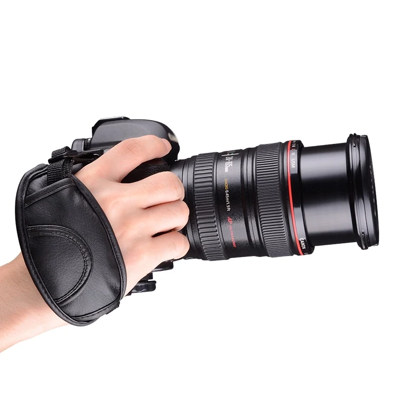 Универсальный кожаный ручной ремешок для камеры Canon Nikon Sony Pentax Minolta Panasonic Olympus