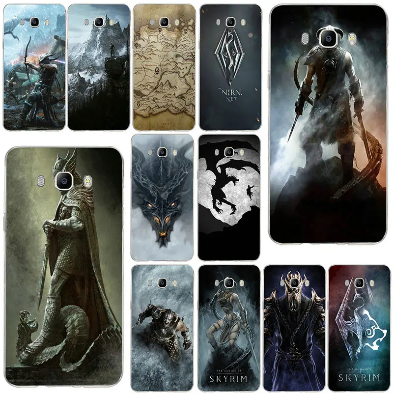 Soft TPU Phone Case Slim for Samsung Galaxy Note 2 3 4 5 8 S2 S3 S4 S5 Mini S6 S7 S8 S9 Edge Plus Hot The Elder Scrolls V Skyrim | Мобильные