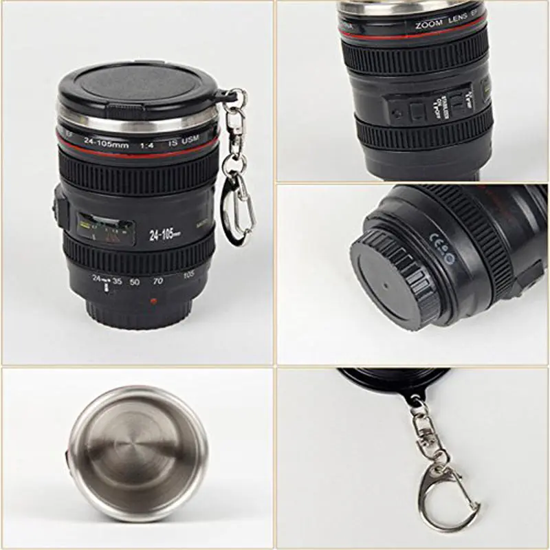 camera lens mug