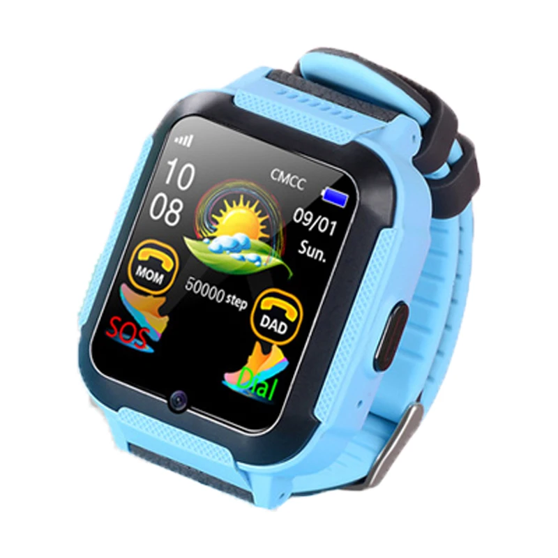 Продажа Детские font b gps b font часы с отслеживанием местоположения, водонепроницаемые умные часы с камерой наблюдения, сенсорный экран, iOS, Android, детские наручны...