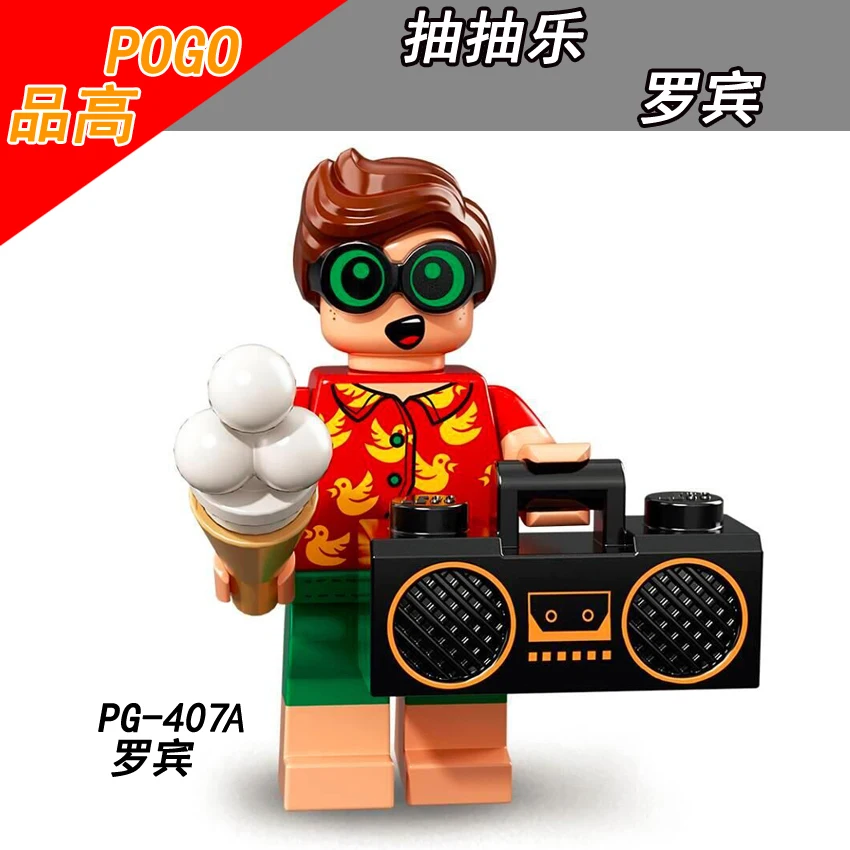 

Legoing Supers hero Movie Batman Small figure PG407A Robin Toys For Children DIY Building Block Model Compatible Legoings Marvel