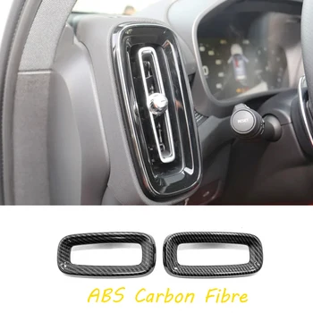 

2017 2018 2019 For Volvo XC40 Car Left And Right Air Outlet Cover Trim ABS Matte/Carbon Fibre Auto Interior Styling Accessories