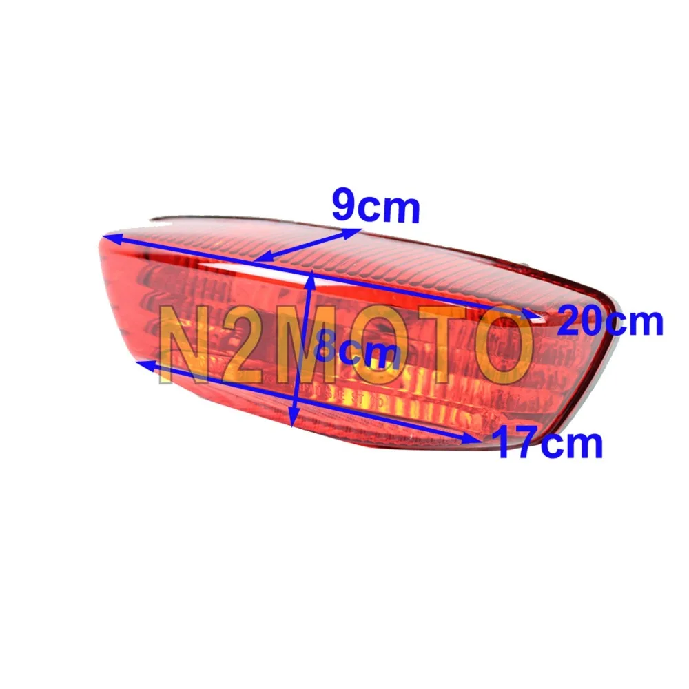 Задние габаритные огни мотоцикла задний фонарь стоп-сигнала для Suzuki LTF250 LTZ250 LTZ400 Kawasaki KFX400 KSF400 2002- 35710-03G30 ATV QuadSport