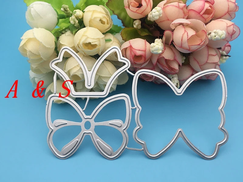  B22 Flower Bow METAL CUTTING DIES Scrapbook card invitation paper craft party decor embossing stenc - 32850258277