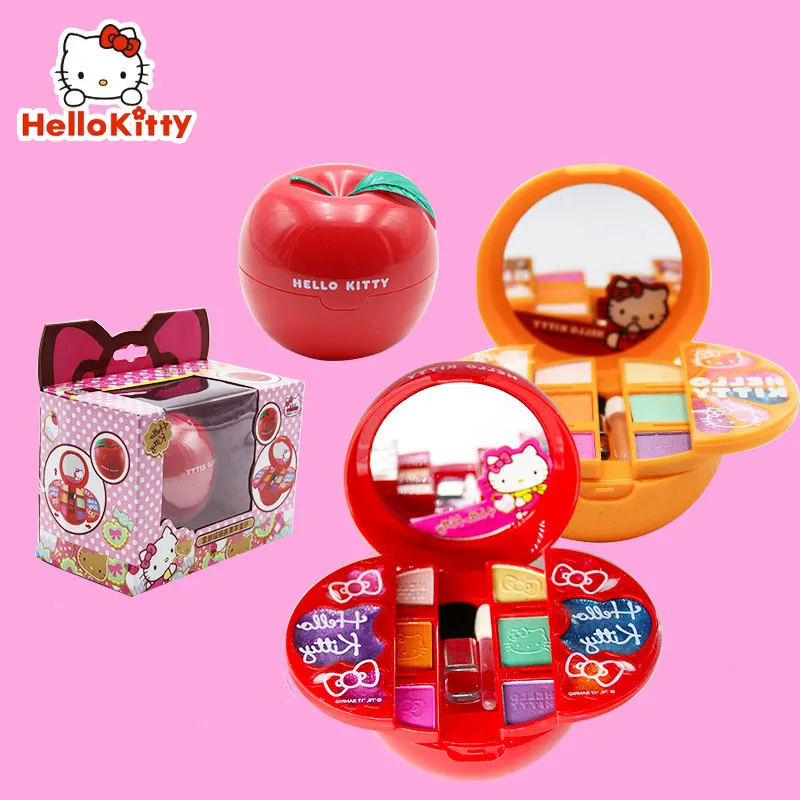 Детский набор для макияжа с героями мультфильма Hello Kitty нетоксичный косметики