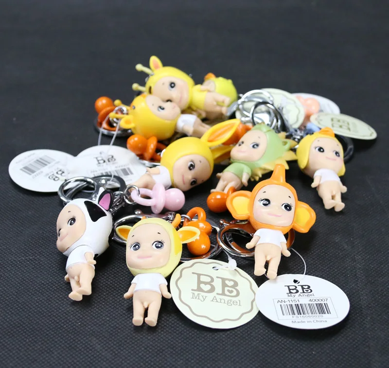 

5pcs / lot Pendant Key Chain Japan Vogue Sonney Angel Mini Nipple Super Cute Baby 5cm Figure figurine