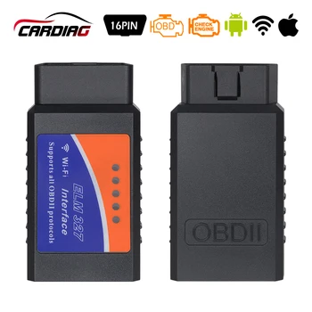 

ELM327 WIFI V1.5 with PIC25K80 chip Auto OBD II/OBD2 Diagnostic Tool elm 327 wifi code reader for IOS/Android Free Shipping