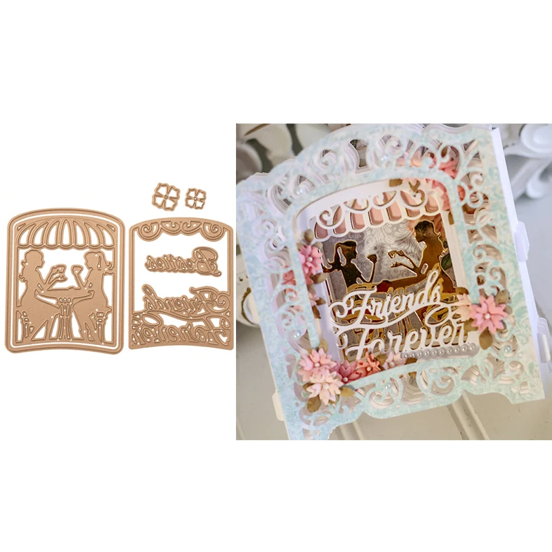 

Drink Coffee Metal Cutting Dies Stencils for Scrapbooking Embossing Die Paper Cards Making Album Decorative New 2019