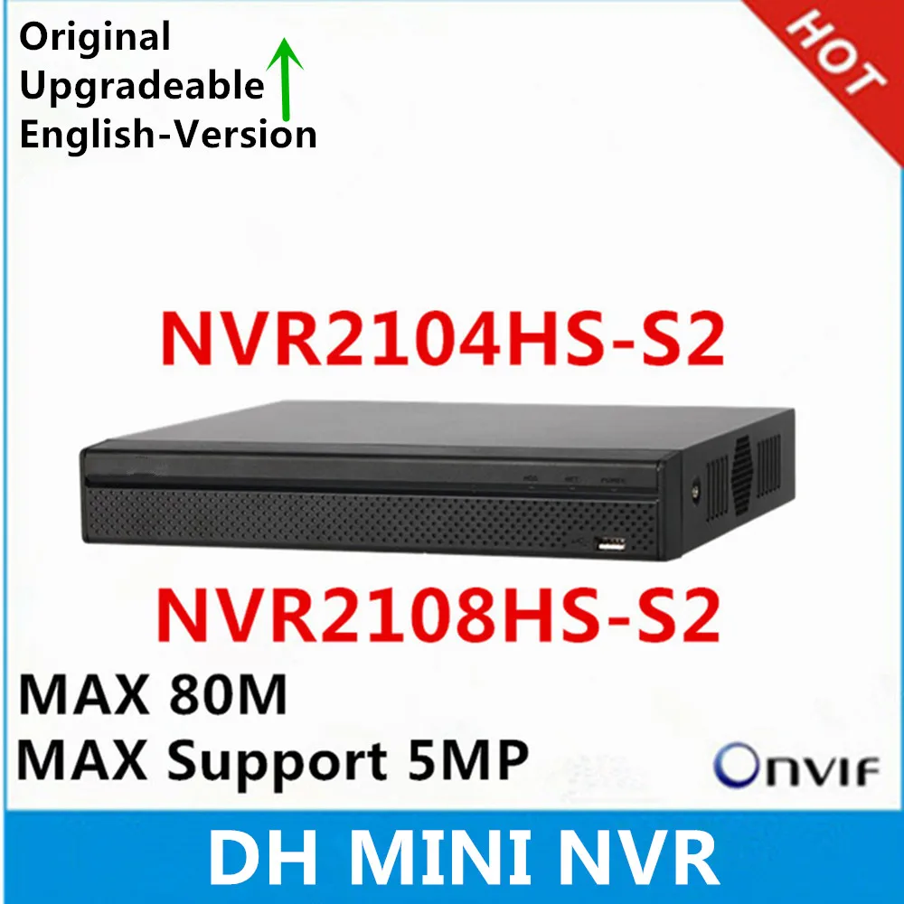 

Original DH mini nvr NVR2104HS-S2 4CH & NVR2108HS-S2 8CH 1080P Max support 6Mp resolution Network video recorder