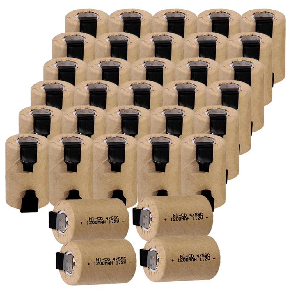 34 шт 4/5 аккумулятор SC 1200 mah 1 2 V NICD SUBC батареи быстрая доставка в Россию для MAKITA HITACHI