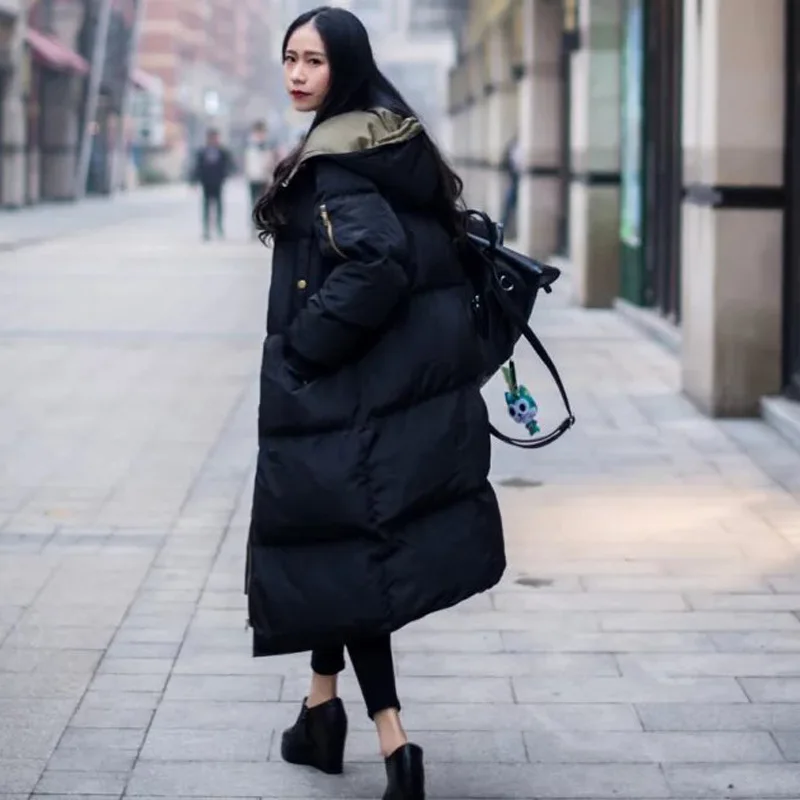 

Kaguster Women winter warm Long coat hat parka chaqueta mujer Icebear padded jacket plus size Solid Cotton women clothes Ukraine