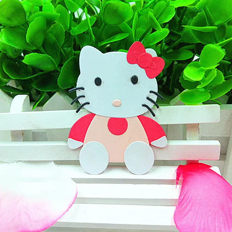 

Cat Hello Kitty DIY Die Cutting Template Metal Steel Cutting Dies Stencils Scrapbooking Decorative Embossing Suit Card Gift