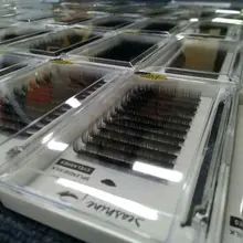 Горячая распродажа! 9 мм-15 мм Длина наращивания ресниц C/D/l Curl 3D отдельных ресницы Корея шелк объем ресницы