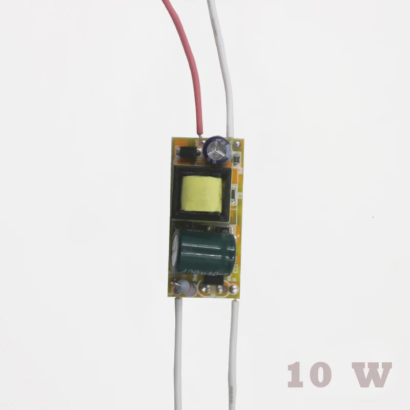 1pce 10-100W 10Series2 10Series3 10Series5 10Series10 параллельно Водонепроницаемый IP66 светодиодный светильник Светодиодный драйвер Трансформатор Питание адаптер - Цвет: 10W  Non-waterproof