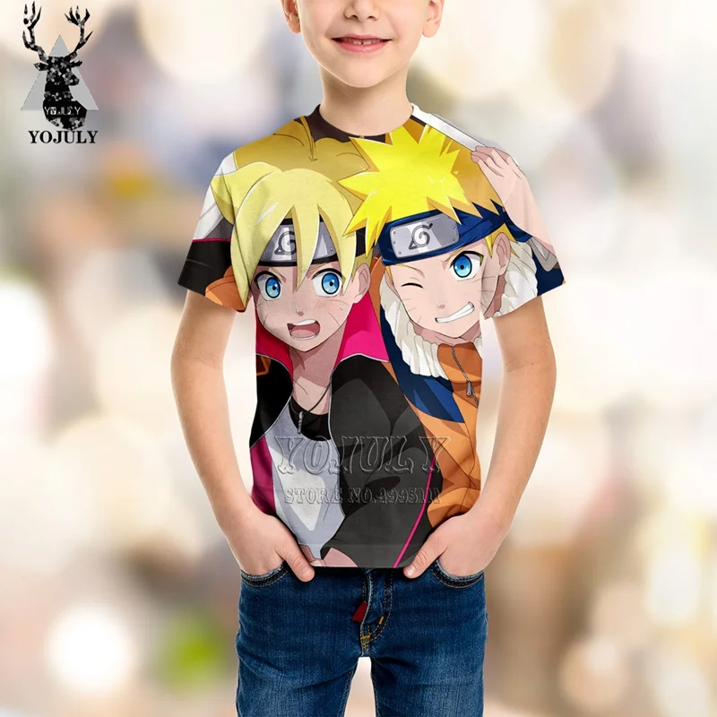 

YOJULY 3D Print Kids Anime Boruto NARUTO NEXT GENERATIONS Jiraiya Children Casual Tshirt T-shirt O-neck Boy Girl Clothing C21