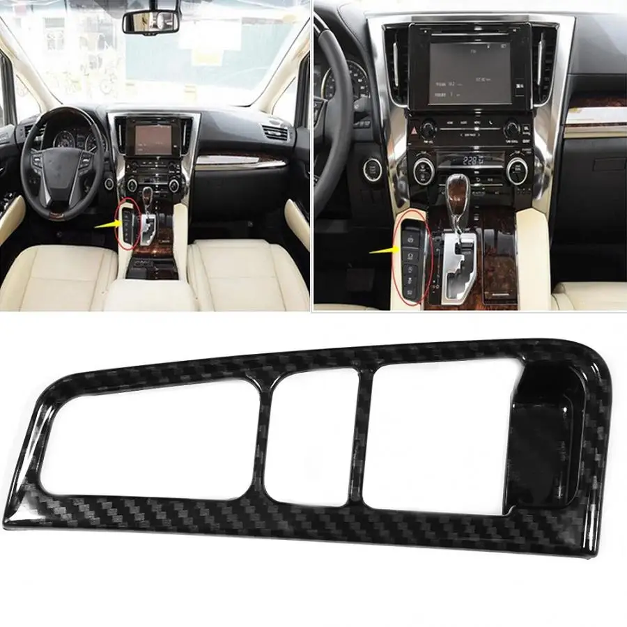 

Stripe Left Hand Brake Trim Cover Decoration Sticker Fit for Toyota Alphard VELLFIRE 2015-2018 Carbon Fiber car styling