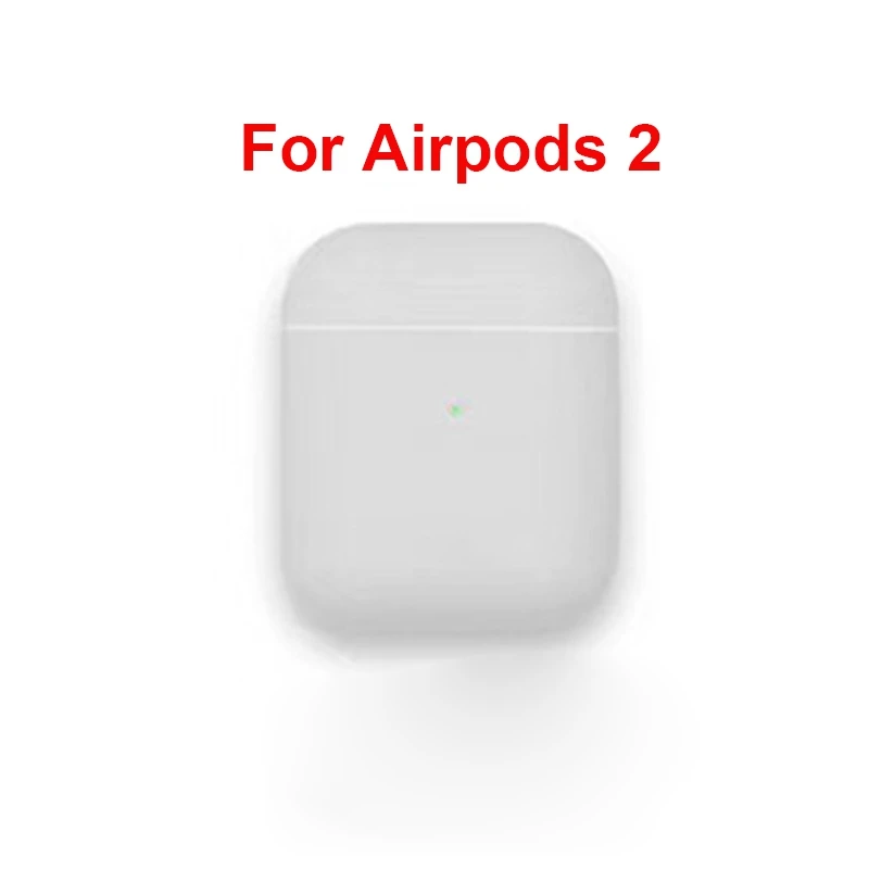 Беспроводной Bluetooth чехол для наушников для Airpods 2 силиконовый чехол мягкий резиновый полный защитный чехол для Airpods 2 Чехол - Цвет: White