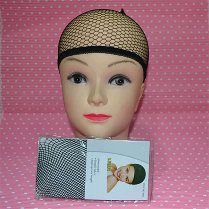 

1pcs Hair Style Elastic Unisex Stocking Wig Liner Cap Snood Nylon Stretch Weaving Mesh Net Fishnet Ladies Elastic Wig Caps