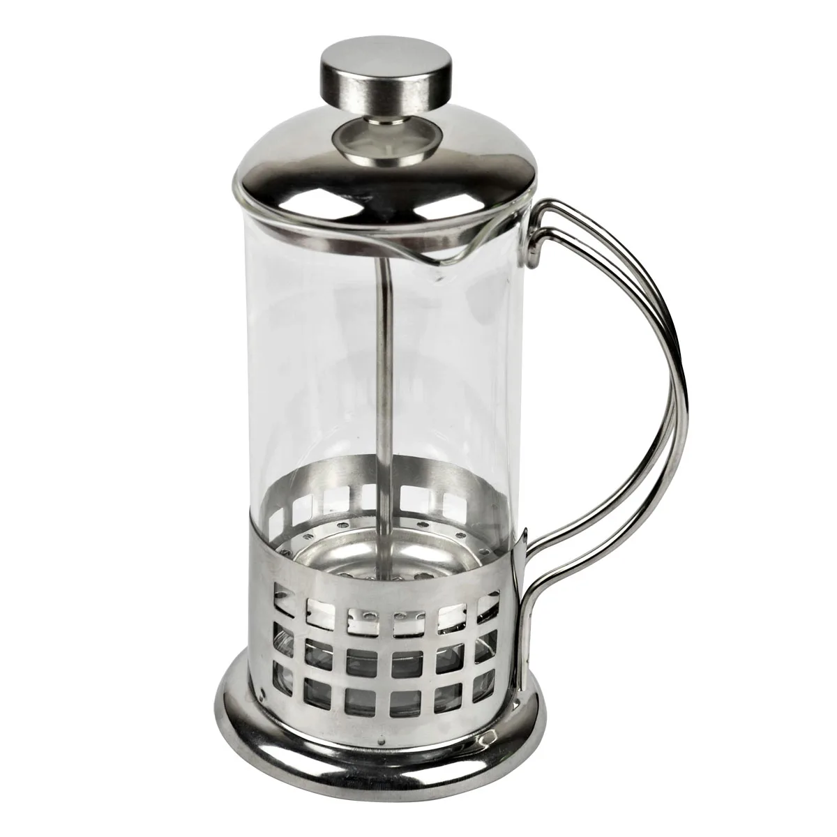 Stainless steel tea maker glass coffee pot french press coffee pot flower tea cup pressure pot ...