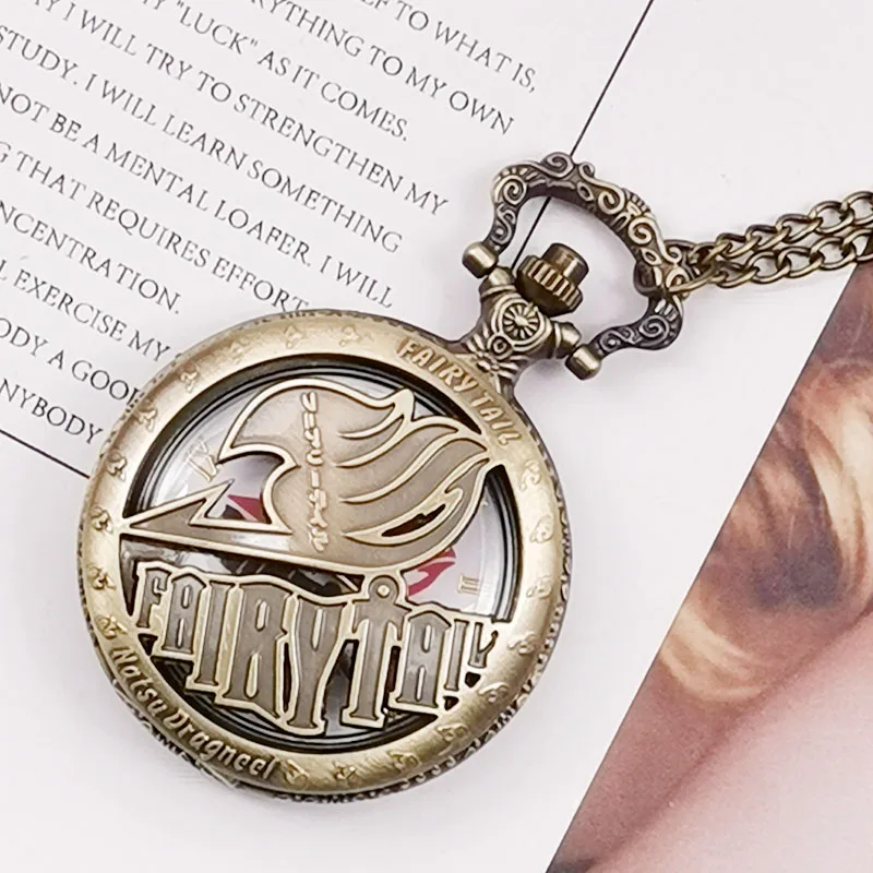 

Drop Shipping Vintage Bronze Pattern Carving Unisex Quartz Pocket Watch Men Women Fob Watch For Unisex Watches With Chain Gift