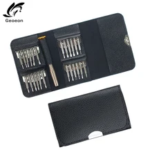 Набор отверток Geoeon 25 в 1, отвертка Torx, ремонтный набор инструментов для iPhone, мобильных телефонов, планшетов, ПК, магазин по всему миру, ручные инструменты D11