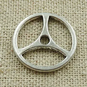 

270 pieces tibetan silver peace symbol spacers 20mm #498
