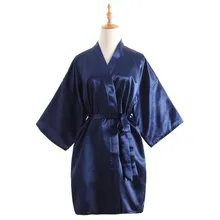 Винтажная Женская атласная короткая ночная рубашка для сна китайский женский халат платье винтажное кимоно юката Lounge ночное белье пижамы