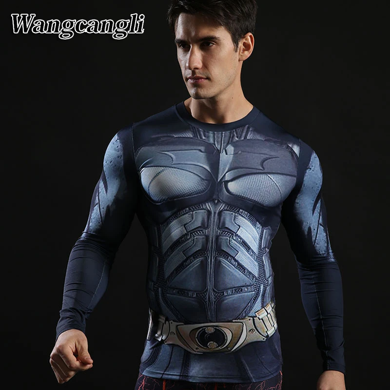 wangcangli Ant font b Man b font Superman Iron Tops print font b man b font