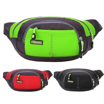 

Professional Running Bag Waterproof Sports Chest Shoulder Bags Belt Bum Pouch Unisex Waistbag Hiking Zip Bag Fanny Pack 3 Color