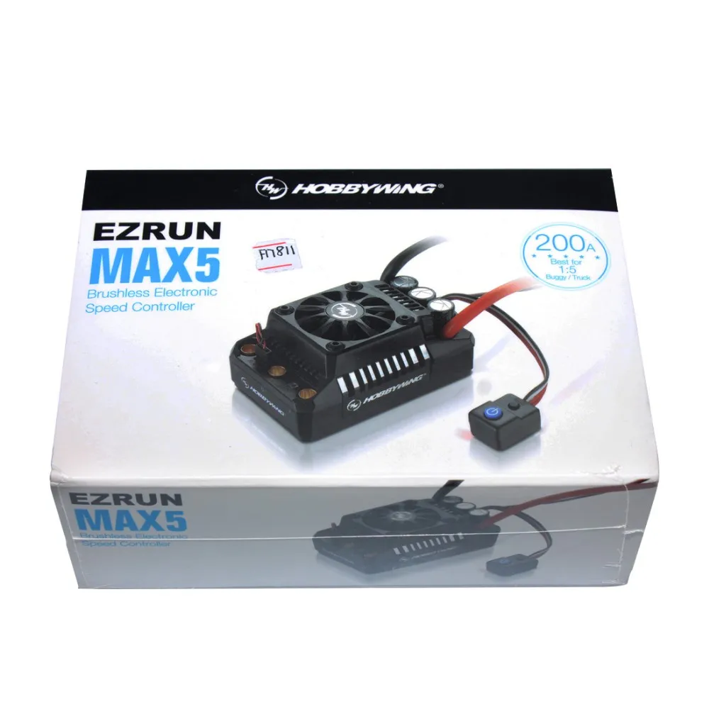 F17810/11 Hobbywing EzRun Max6-/Max5 V3 160A/200A регулятор скорости влагозащищенный бесщеточный ESC для 1/5 1/6 RC автомобиля