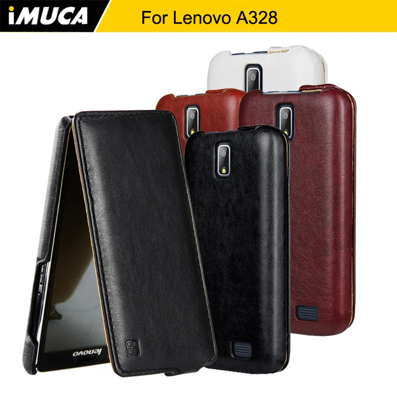 Lenovo A328 Case Cover iMUCA Flip Leather Cases for Lenovo A328 Phone
