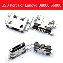 Подлинное Зарядное устройство USB разъем порта для lenovo S6000-F S6000-H B8000 S6000 зарядка через usb разъем док-станция Замена планшета