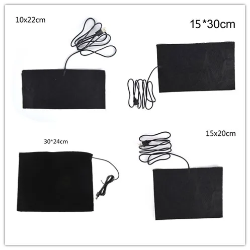 

1pc USB Warm Paste Pads Fast-Heating Carbon Fiber Heating Pad Safe Portable Heating Warmer Pad for Cloth Vest Jacket shoes socks
