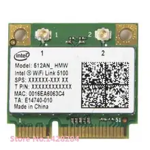 ssea беспроводная карта для Intel wifi Link 5100 512 ANHMW Half Mini PCI-E 802.11b/g/n 2,4G/5 Ghz карта