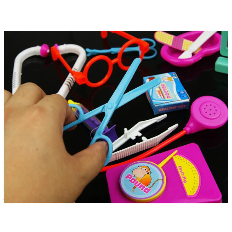14 шт./компл. забавные Обучающие Классические обучающие игрушки дети доктор игрушки пластиковые дети играть доктор для детей