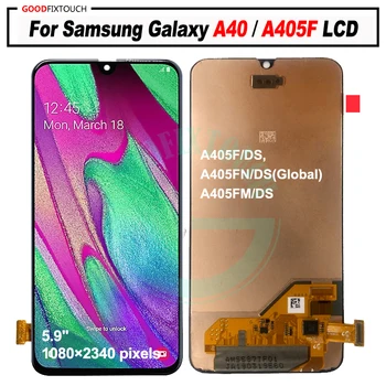 

5.9" For Samsung Galaxy A40 LCD A405 A405F SM-A405F Display Touch Screen Digitizer Assembly A40 2019 For SAMSUNG A40 LCD A405DS